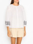 Блуза из хлопка с вышивкой Max&Co  –  МодельВерхНиз