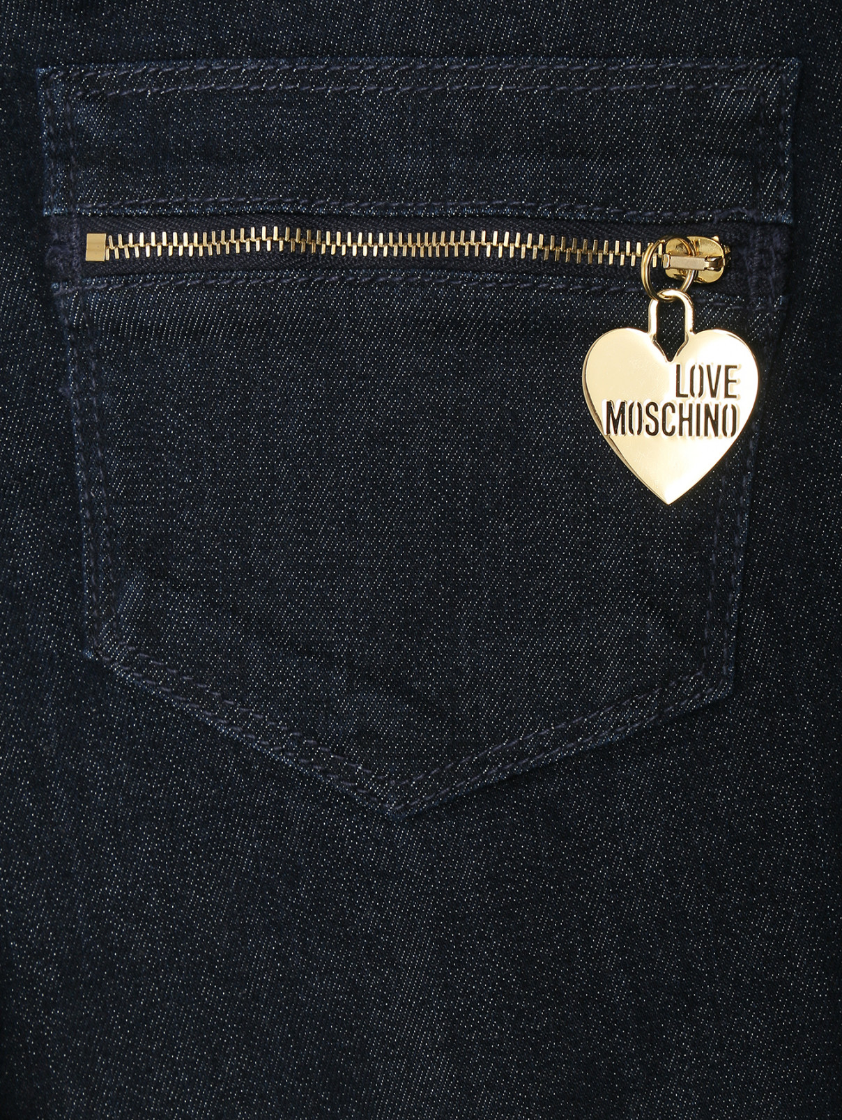 Джинсы-скини Moschino Love  –  Деталь