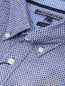 Рубашка из хлопка и льна с узором Tommy Hilfiger  –  Деталь