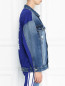 Удлиненная джинсовая куртка с принтом на спине Sjyp  –  МодельВерхНиз2