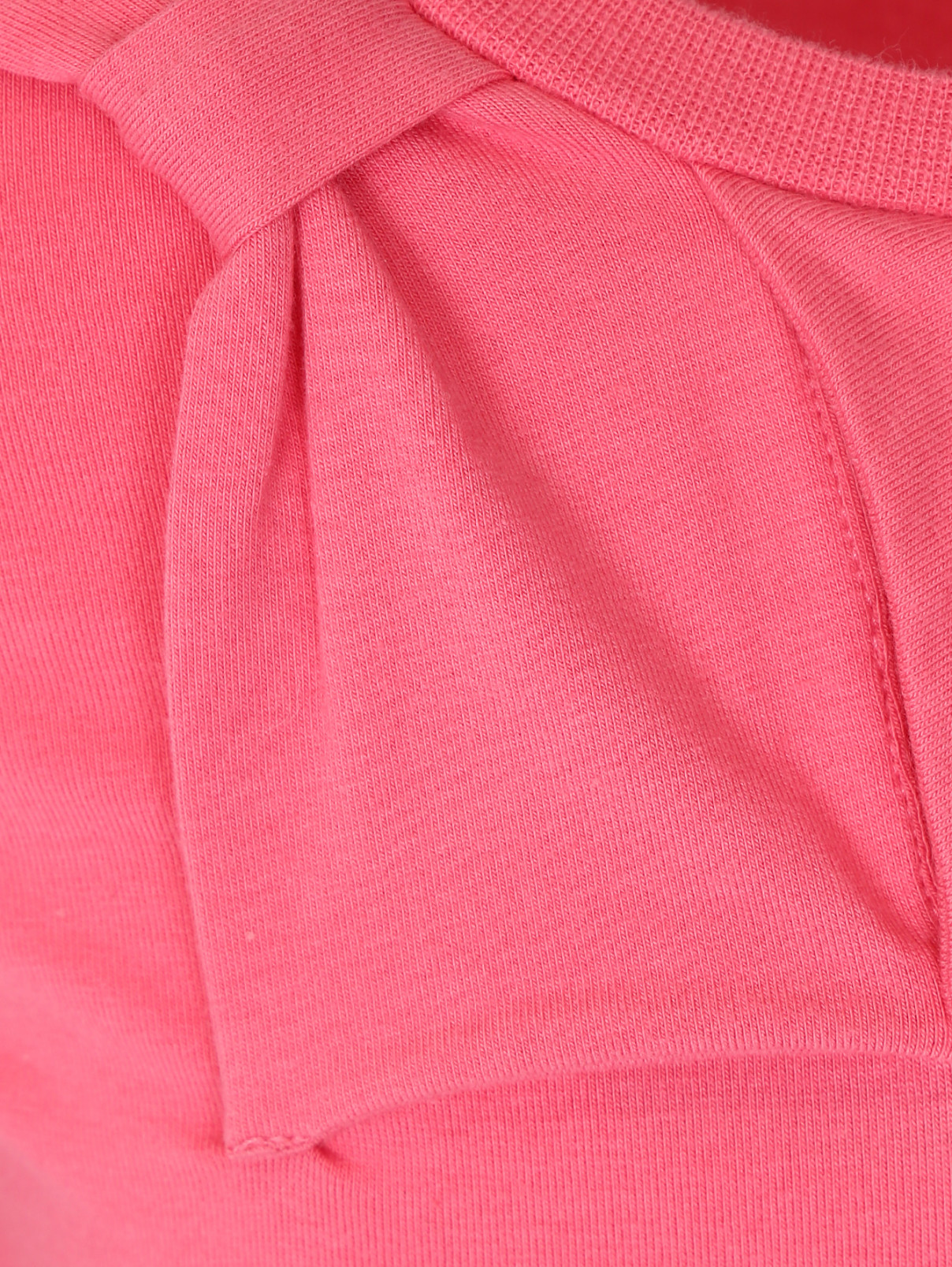 Джемпер из хлопка с декором I Pinco Pallino  –  Деталь1  – Цвет:  Розовый