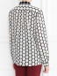 Контрастная блуза из шелка с объемной вышивкой Etro  –  Модель Верх-Низ1