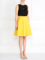 Шерстяная юбка с принтом на поясе Moschino Couture  –  Модель Общий вид