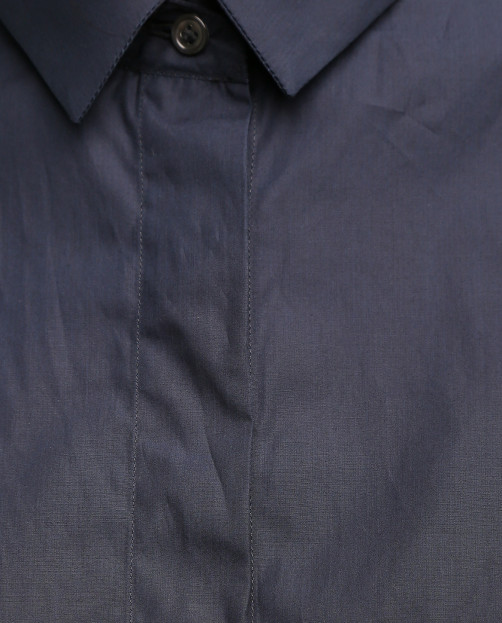 Классическая рубашка из хлопка с рукавами-летучая мышь - Общий вид