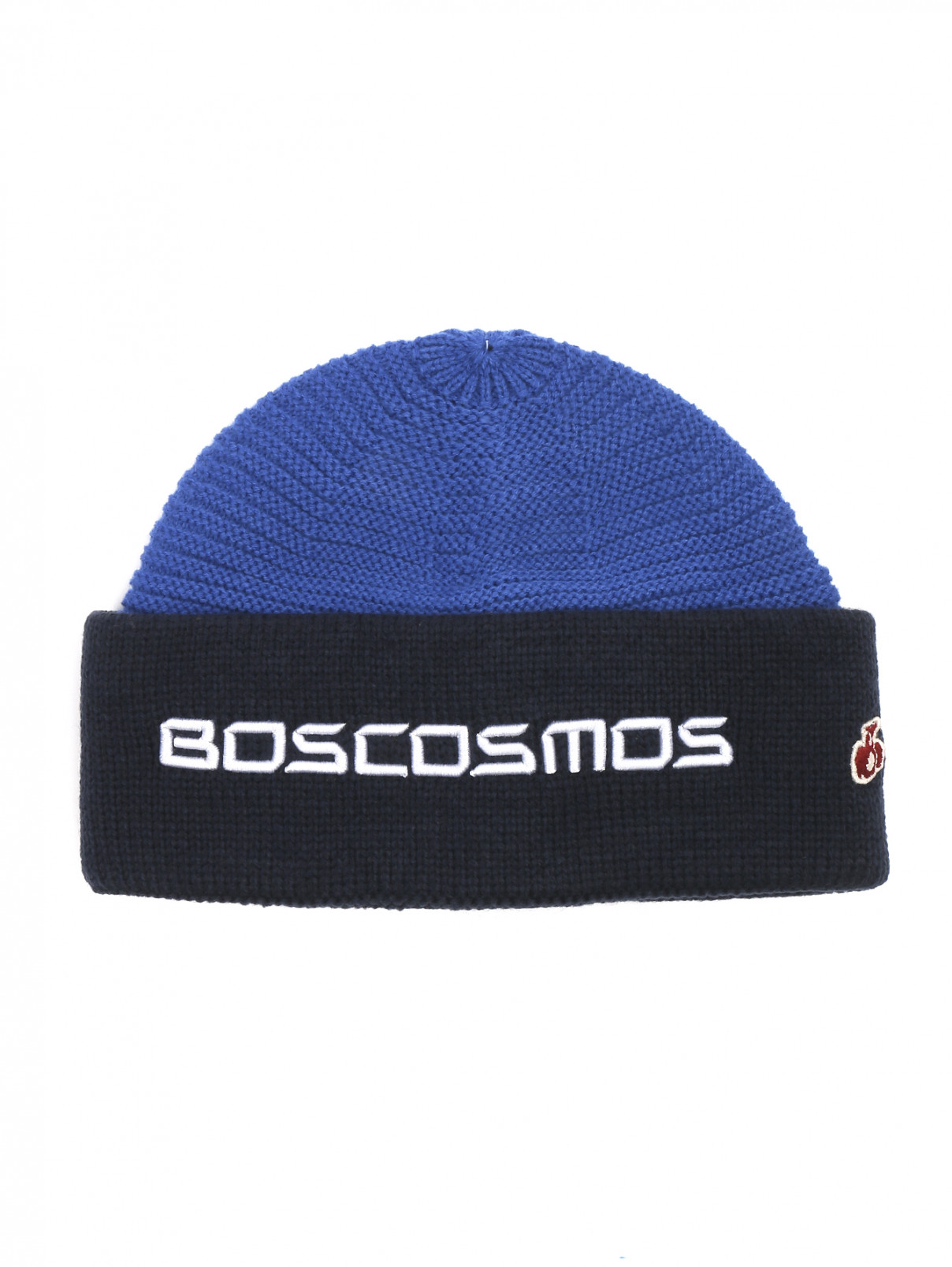 Шапка с узором BOSCO  –  Общий вид  – Цвет:  Синий