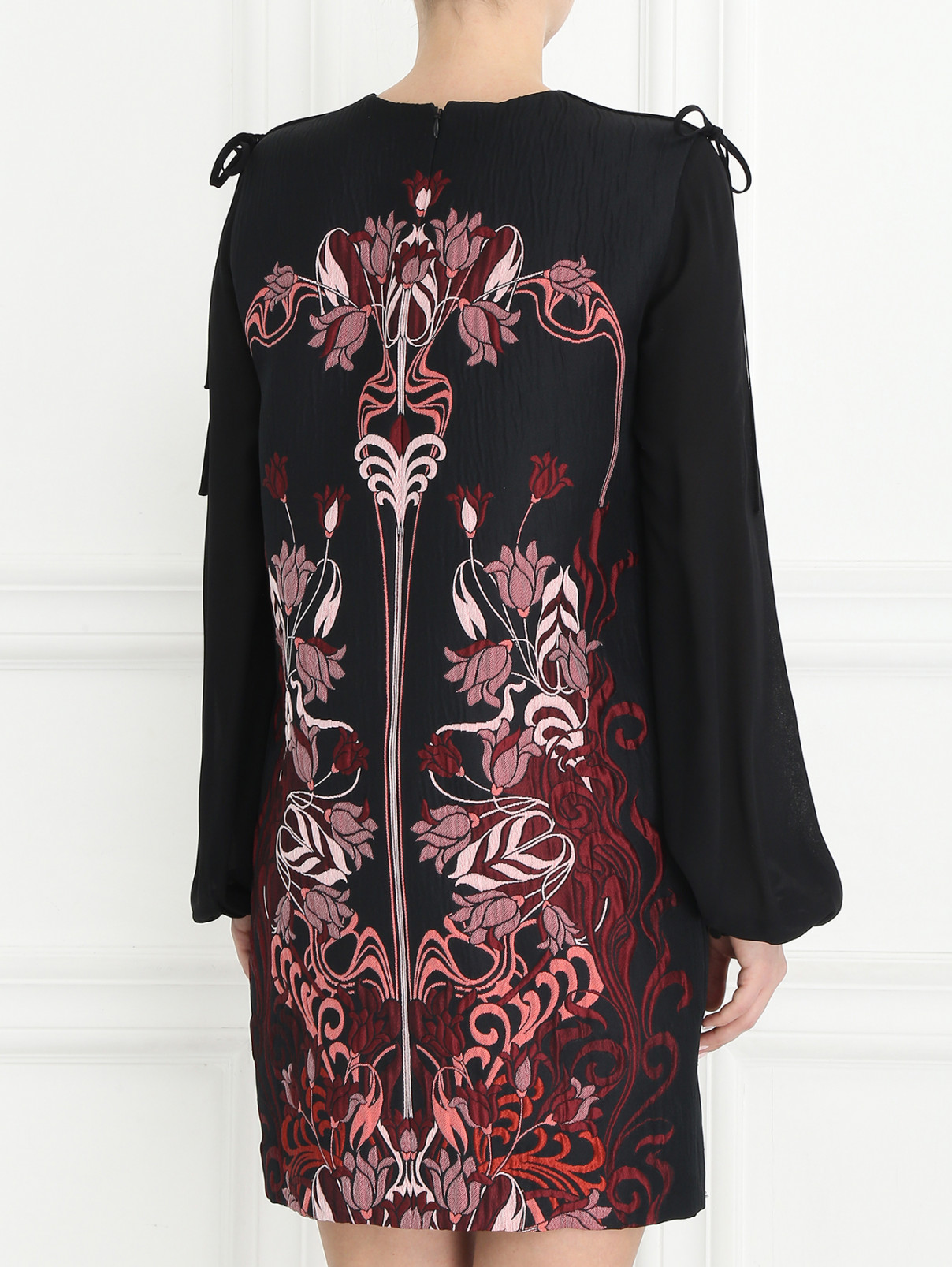 Платье с узором Giamba  –  Модель Верх-Низ1  – Цвет:  Черный