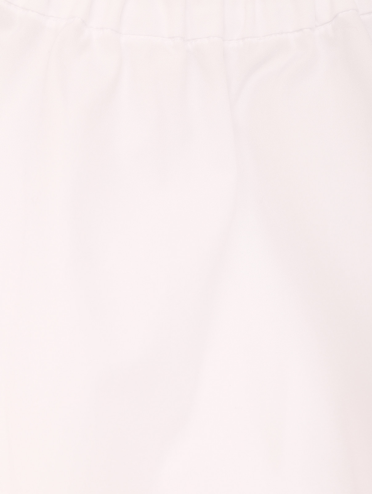 Однотонная блуза из хлопка Max Mara  –  Деталь  – Цвет:  Белый