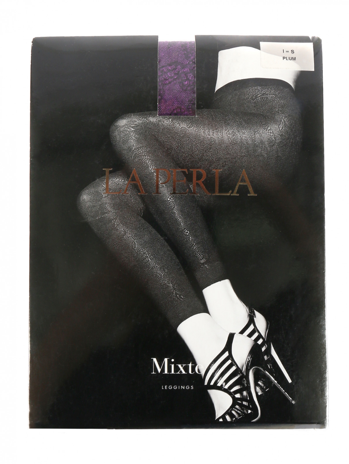 Кружевные леггинсы La Perla  –  Общий вид  – Цвет:  Черный