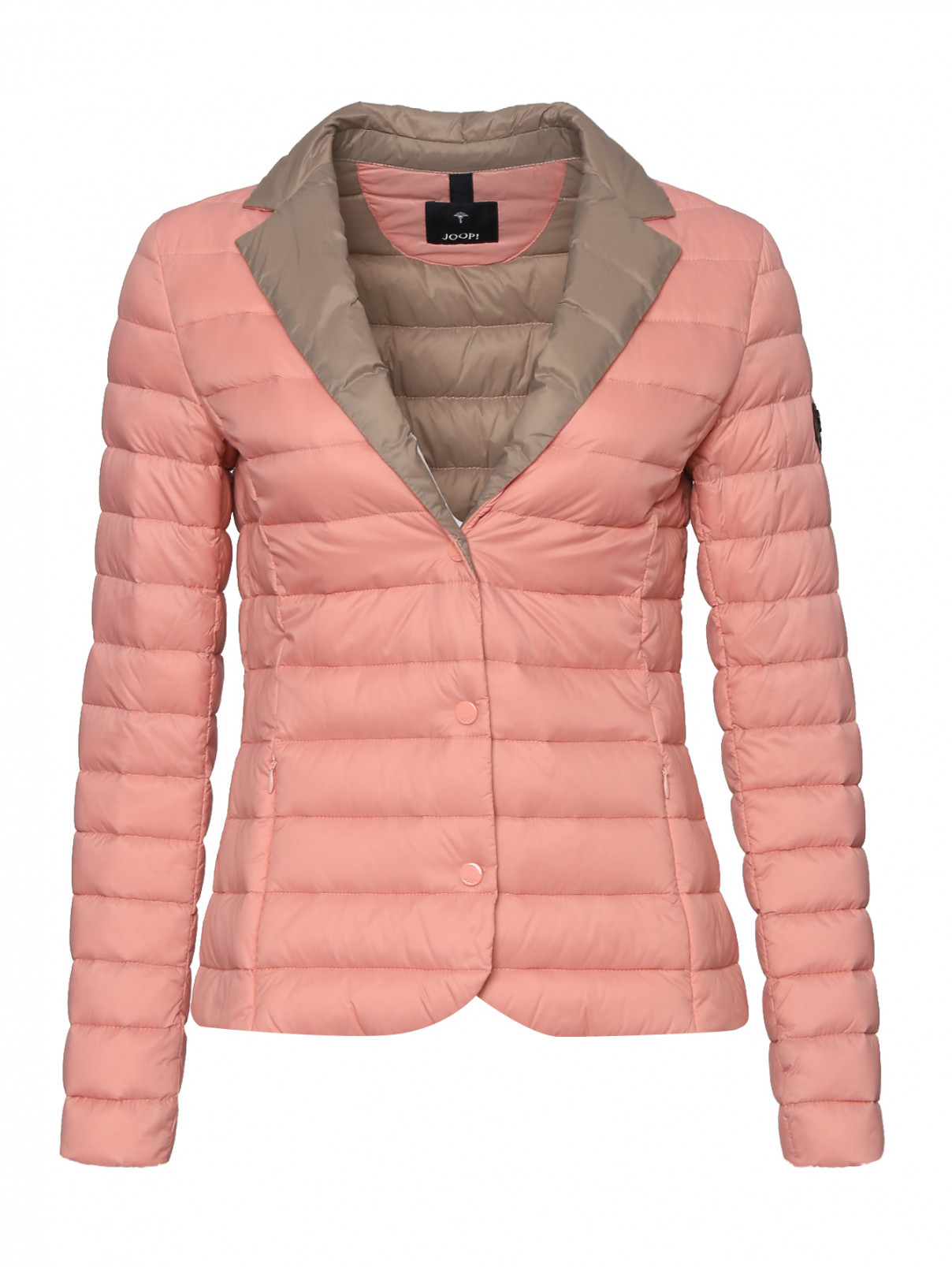 Стеганая куртка с карманами Joop  –  Общий вид  – Цвет:  Розовый