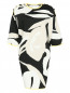 Платье свободного кроя с узором и контрастной отделкой Max Mara  –  Общий вид