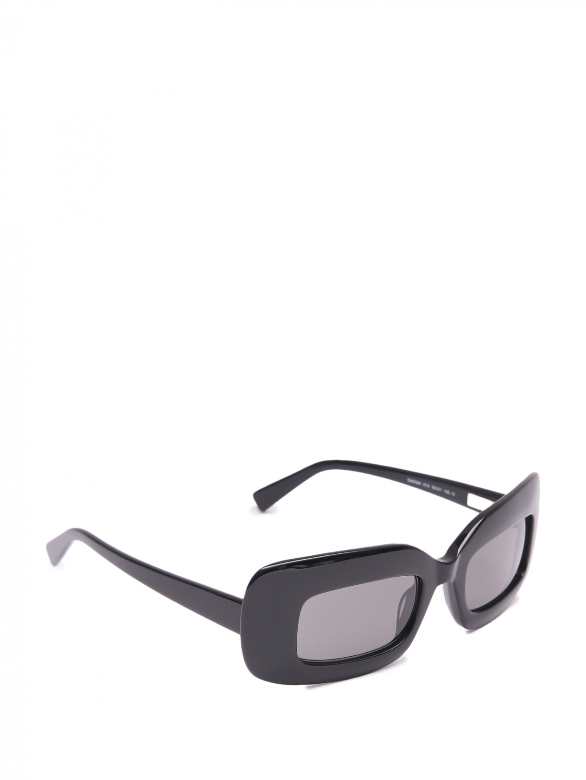 Солнцезащитные очки в прямоугольной оправе Sportmax  –  Общий вид  – Цвет:  Черный
