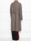 Двубортное пальто из шерсти с узором "клетка" Maison Margiela  –  МодельВерхНиз1