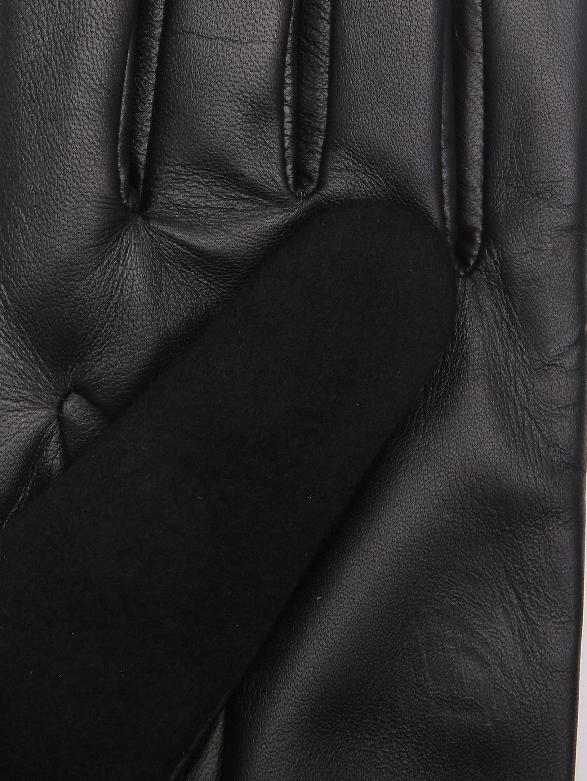 Комбинированные перчатки LARDINI  –  Деталь1  – Цвет:  Черный