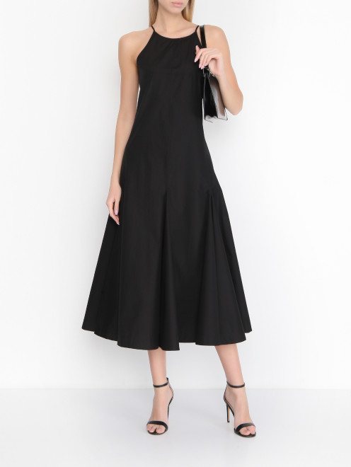 Платье из хлопка с карманами Sportmax - МодельОбщийВид