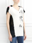 Блуза из смешанного хлопка с декором Antonio Marras  –  Модель Верх-Низ