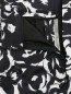 Укороченные брюки из хлопка и шелка с узором Moschino  –  Деталь1