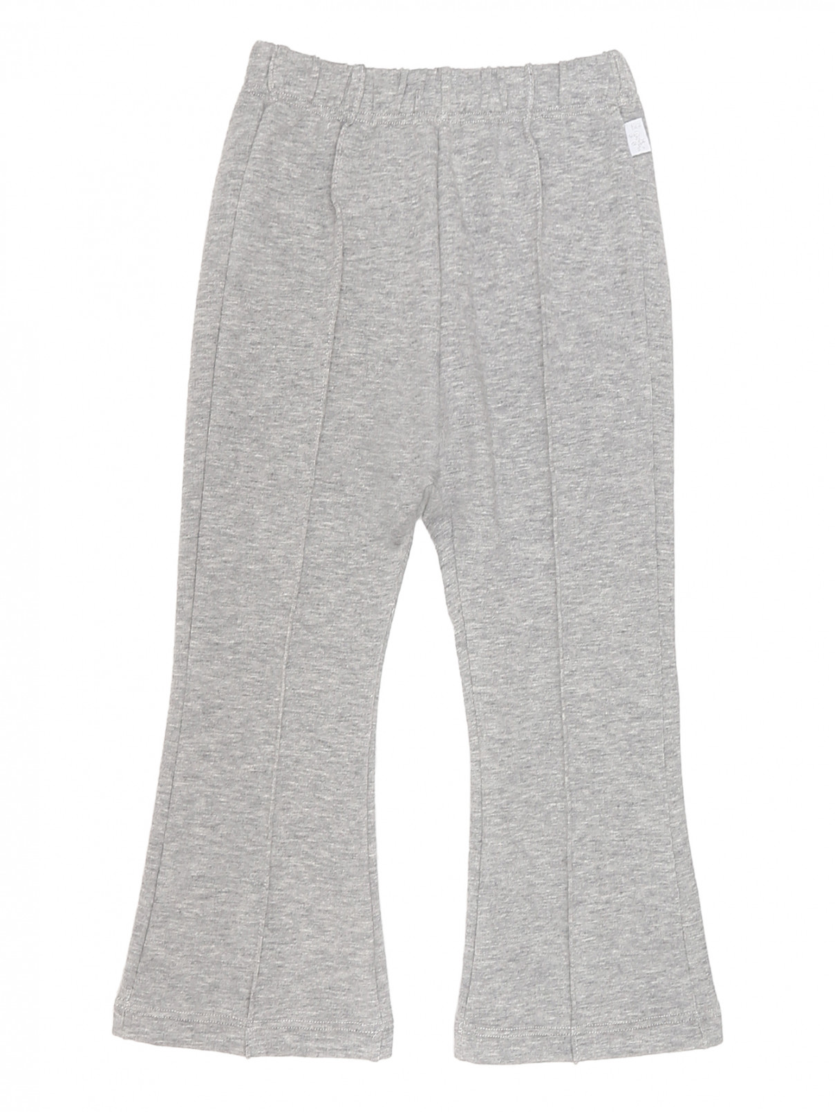 Трикотажные брюки на резинке Il Gufo  –  Общий вид  – Цвет:  Серый
