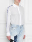 Блуза из вискозы, прямого кроя Calvin Klein  –  МодельВерхНиз