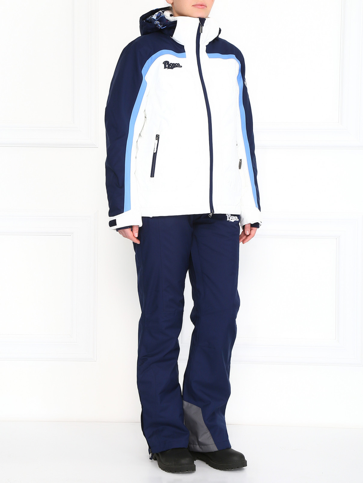 Горнолыжная куртка с капюшоном BOSCO  –  Модель Общий вид  – Цвет:  Белый