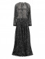 Платье -макси из шелка с узором Jean Paul Gaultier  –  Общий вид