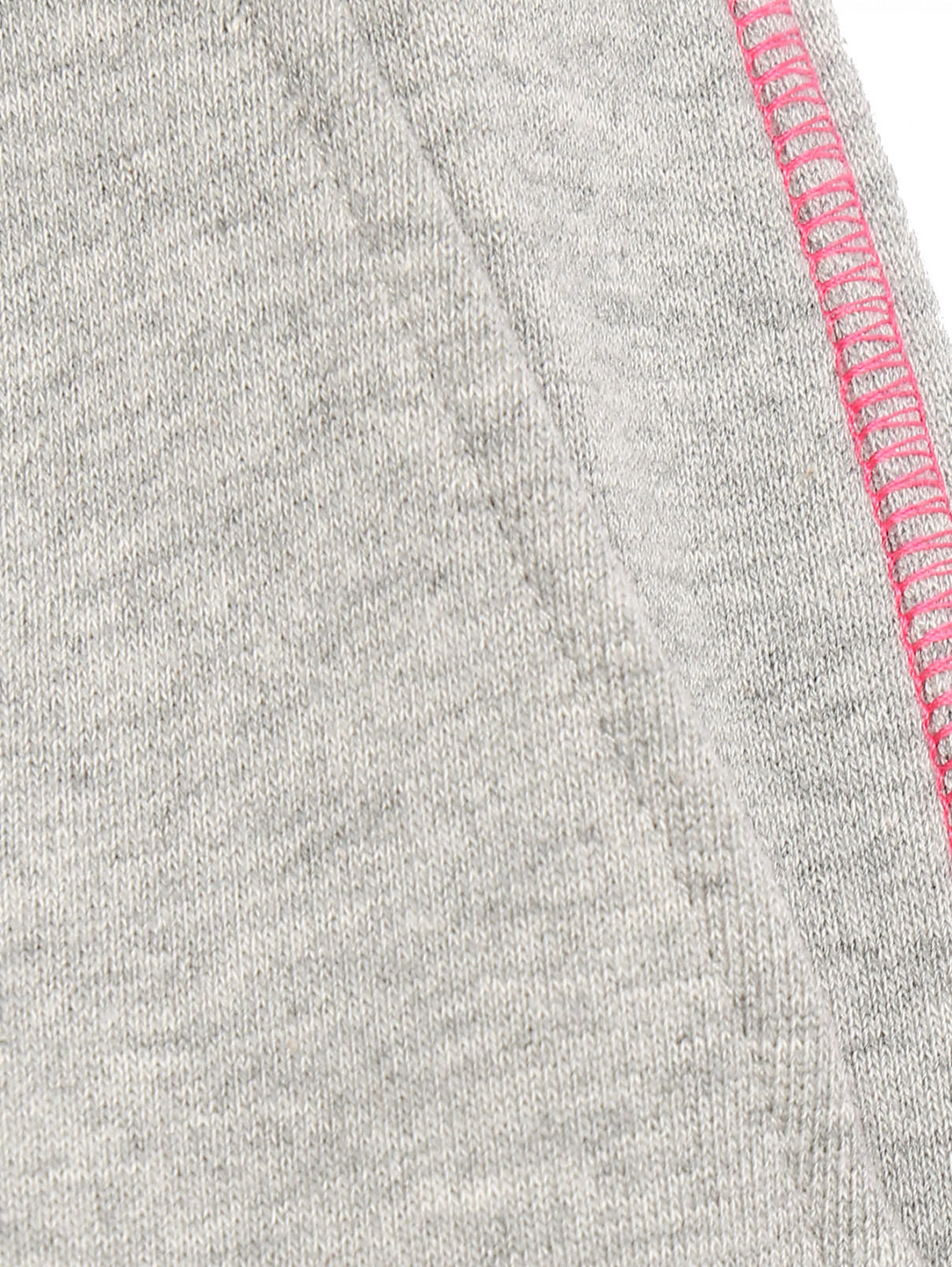 Трикотажные брюки из хлопка с поясом Max&Co  –  Деталь  – Цвет:  Серый