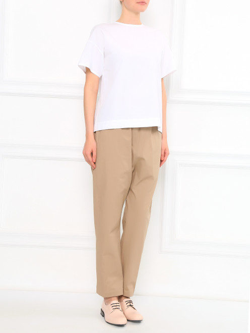 Ботинки из кожи на шнуровке Jil Sander - Модель Общий вид