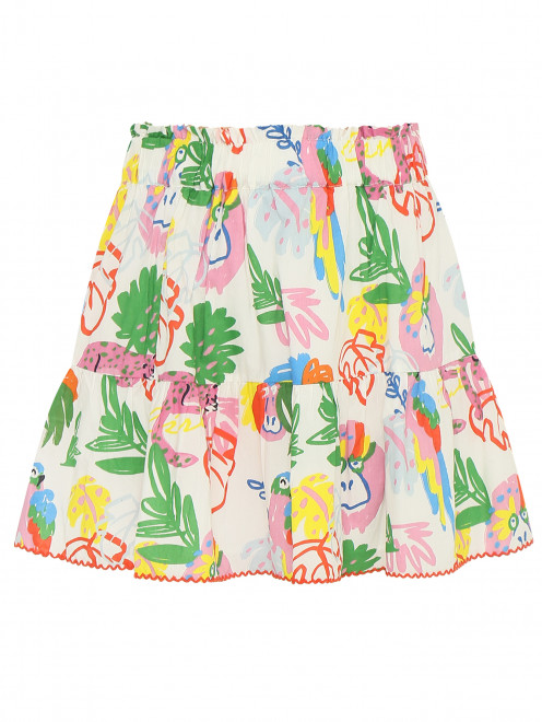 Юбка из хлопка на резинке Stella McCartney kids - Общий вид