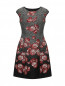 Платье-мини с цветочным узором Alberta Ferretti  –  Общий вид
