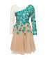 Платье из сетки с кружевным декором Daniela de Souza  –  Общий вид