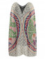 Платье из шелка свободного кроя с абстрактным узором Barbara Bui  –  Общий вид