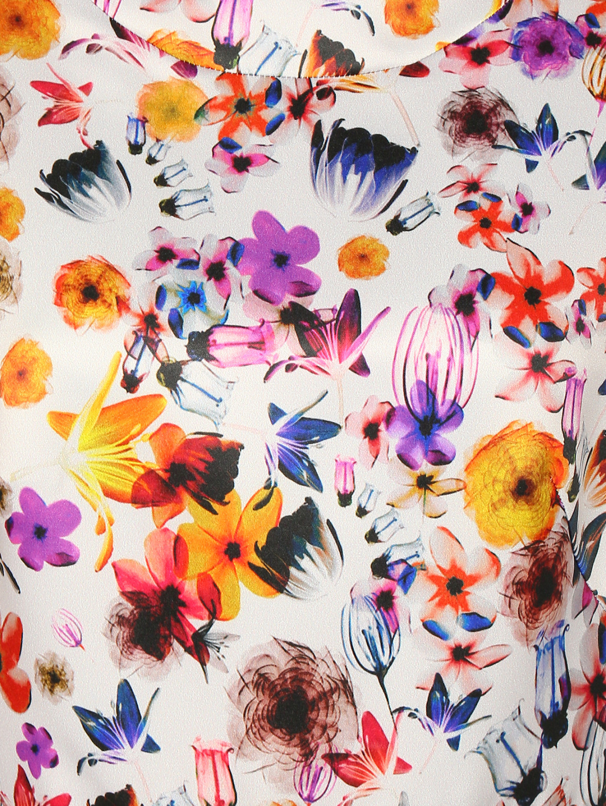 Платье с пышной юбкой и цветочным узором Kira Plastinina  –  Деталь  – Цвет:  Белый