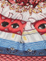 Трикотажное платье с открытыми плечами и узором Kenzo  –  Деталь