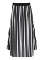 Трикотажная юбка из шерсти с узором "полоска" Antonio Marras  –  Общий вид
