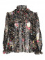Блуза из шерсти и шелка с узором Etro  –  Общий вид