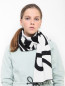 Двусторонний шарф из шерсти Moncler  –  МодельВерхНиз