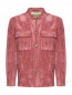 Вельветовый пиджак-рубашка из вискозы и хлопка LARDINI  –  Общий вид