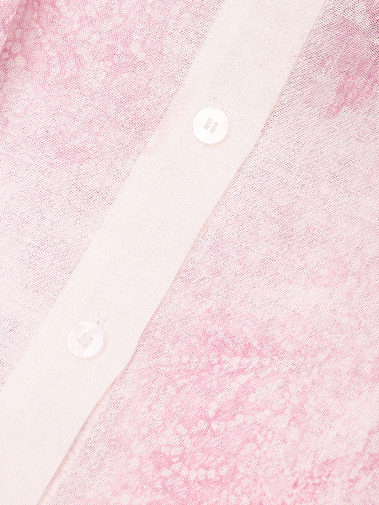 Рубашка из льна с разрезами Marina Rinaldi  –  Деталь  – Цвет:  Белый