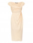 Платье из льна с драпировкой Alberta Ferretti  –  Общий вид