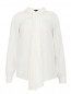Блуза из шелка декорированная бантом Rossella Jardini  –  Общий вид