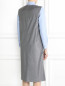 Платье-миди из шерсти с симметричными складками Jil Sander  –  Модель Верх-Низ1