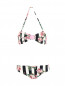 Купальник раздельный с цветочным узором Dolce & Gabbana  –  Общий вид
