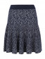 Трикотажная юбка-мини из хлопка с узором Kenzo  –  Общий вид
