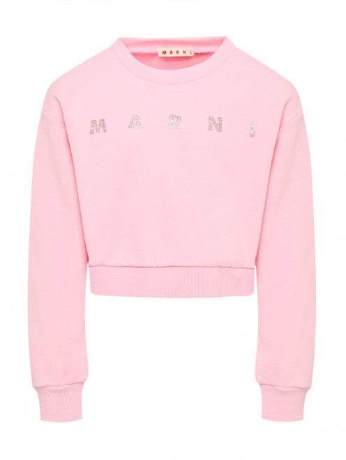 Свитшот с принтом из хлопка  Marni - Общий вид