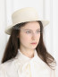 Соломенная шляпа с вуалью Federica Moretti  –  Модель Общий вид