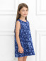 Платье из шерсти с цветочным узором MiMiSol  –  Модель Верх-Низ