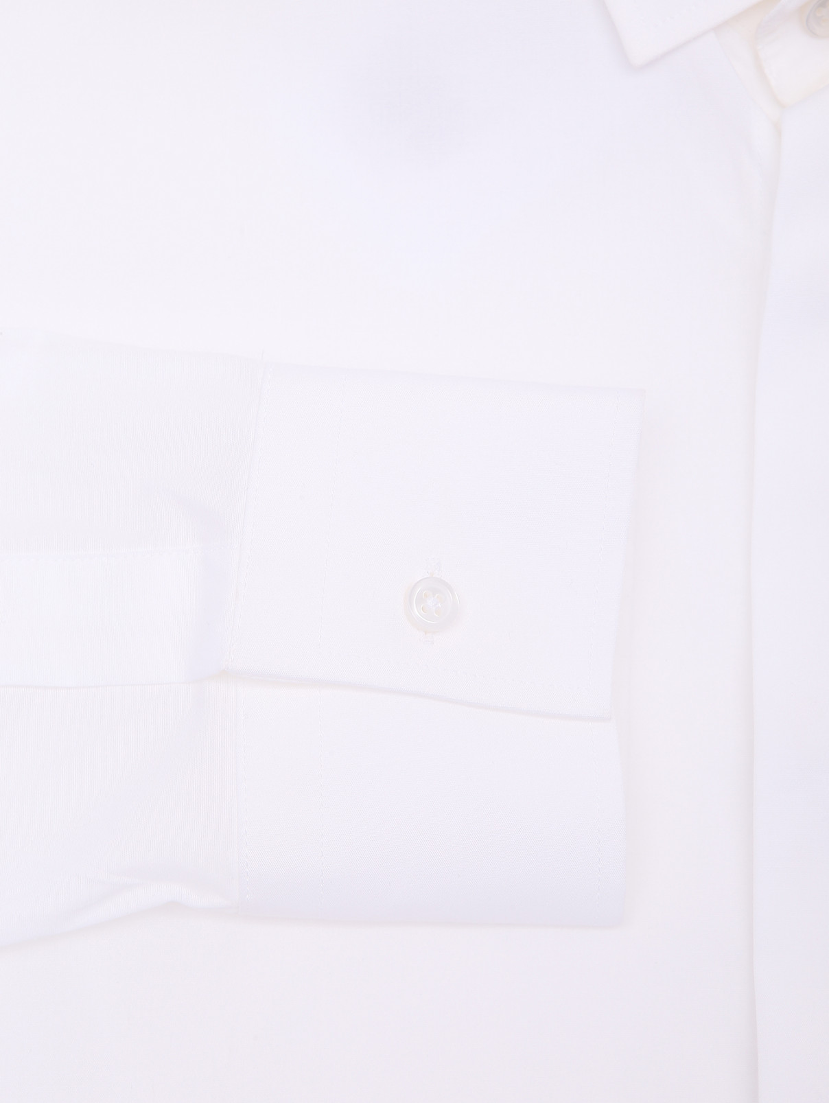 Однотонная рубашка из хлопка Karl Lagerfeld  –  Деталь