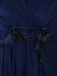Платье из шелка с драпировкой и декором Alberta Ferretti  –  Деталь1