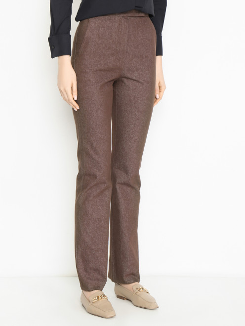 Брюки из плотного хлопка  Max Mara - МодельВерхНиз