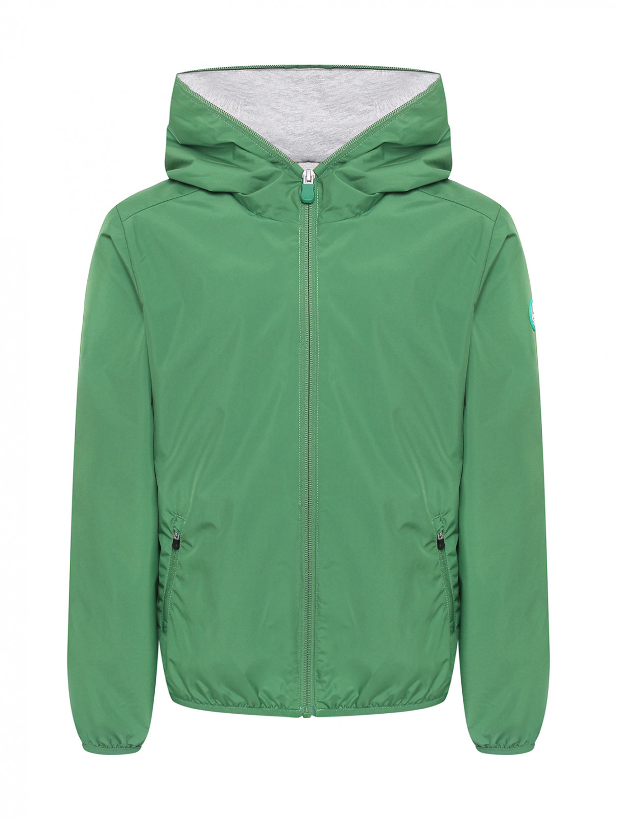 Куртка с капюшоном и карманами Save the Duck  –  Общий вид  – Цвет:  Зеленый