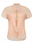 Блуза из хлопка и шелка с металлической фурнитурой Kira Plastinina  –  Общий вид